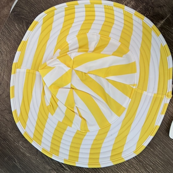 ☀️NEW Jessica Simpson Baby Girl Swimsuit with Sun hat - UPF 50+ -Sizes 18M & 24M - Picture 6 of 12